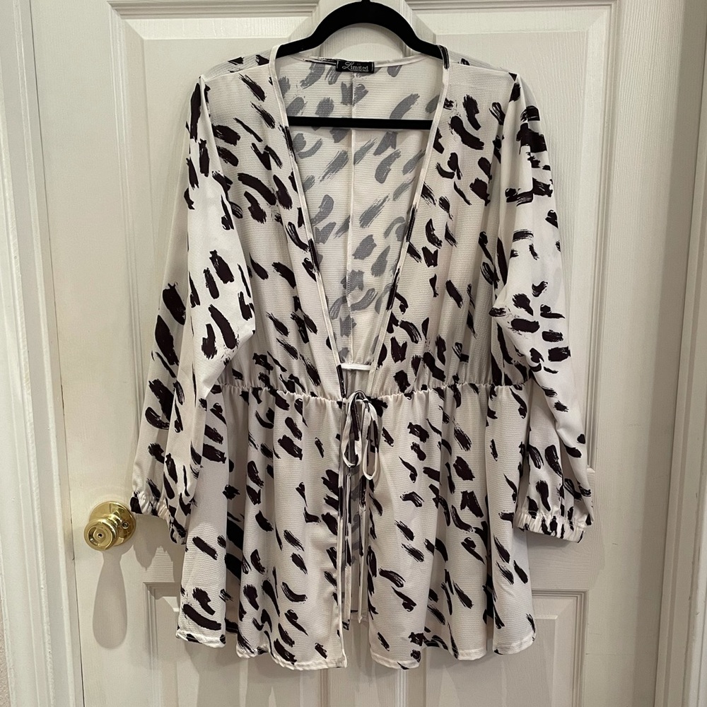 Tie waist blouse